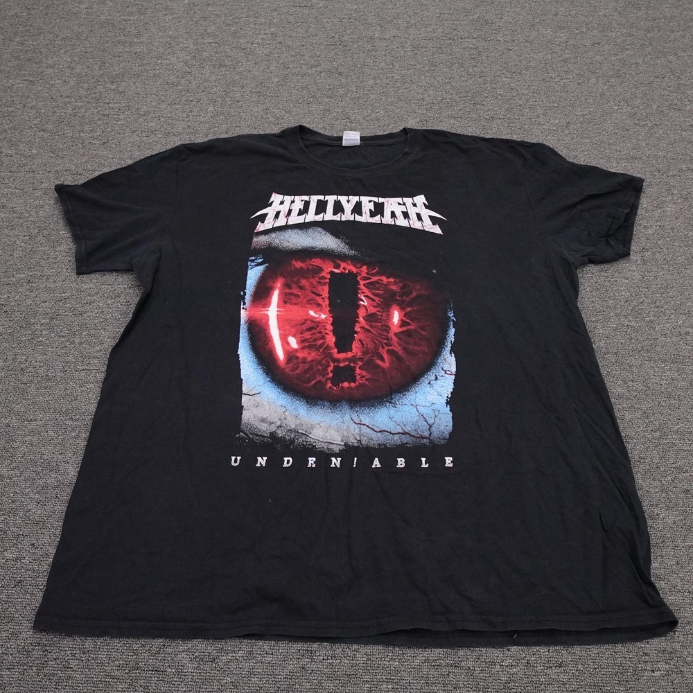 Hellyeah Gildan Shirt Mens 2XL Black Unden!able Forged In Fire Tour Tee